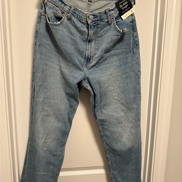 NWT Curve Love Ultra High Rise Ankle Straight Jean 31L/Size 12L - Picture 2 of 4